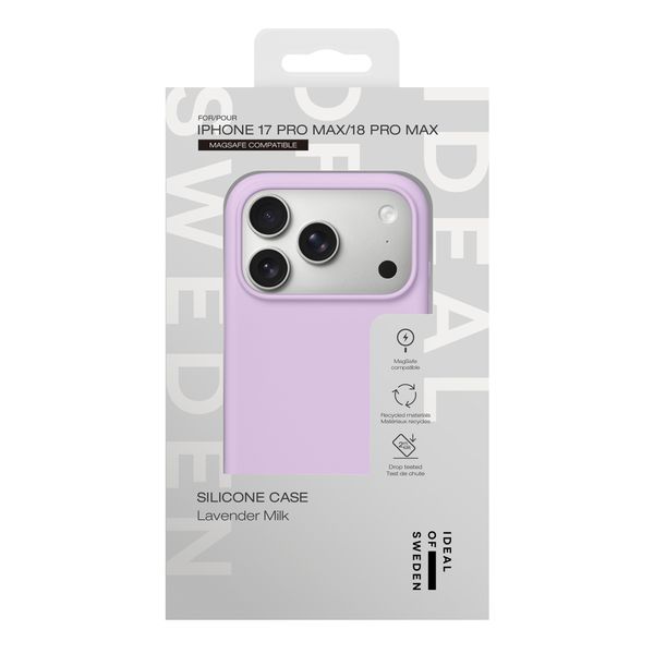 iDeal of Sweden Silicone Case met MagSafe Apple iPhone 18 Pro Max / 17 Pro Max - Lavender Milk