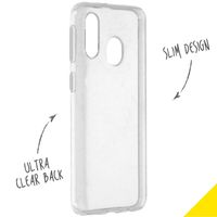 Accezz Clear Backcover Samsung Galaxy A40 - Transparant