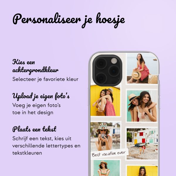 Gepersonaliseerd hoesje met filmrol N°3 iPhone 12 (Pro) - Transparant