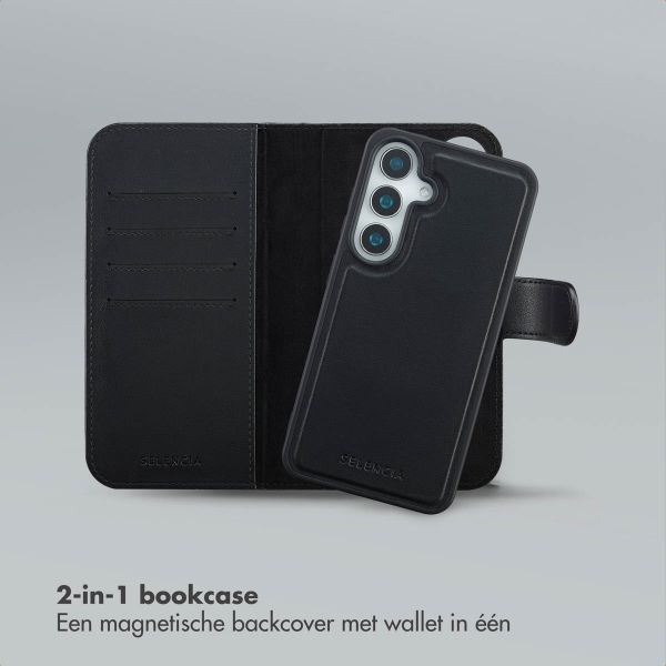 Selencia Olyn Uitneembare Bookcase met MagSafe Samsung Galaxy S24 / S25 - Zwart