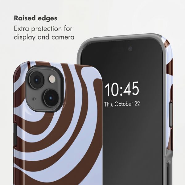 Selencia Vivid Back Cover with MagSafe Apple iPhone 14 - Dream Swirl Chocolate