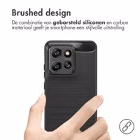 imoshion Brushed Backcover Motorola Thinkphone 25 / Motorola Edge 50 Neo / Edge 60 Neo - Zwart