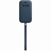 Apple Leather Sleeve MagSafe Apple iPhone 12 Mini - Baltic Blue