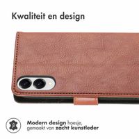 imoshion Luxe Bookcase Samsung Galaxy S25 Edge - Bruin