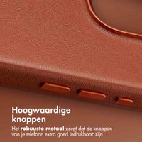 Accezz MagSafe Leather Backcover iPhone 16 Pro - Sienna Brown