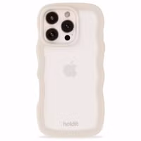 Holdit Wavy Case Apple iPhone 16 Pro - Transparent / Light Beige