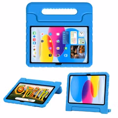 imoshion Kidsproof Backcover met handvat Apple iPad 11 (2025) 11 inch / iPad 10 (2022) 10.9 inch - Blauw