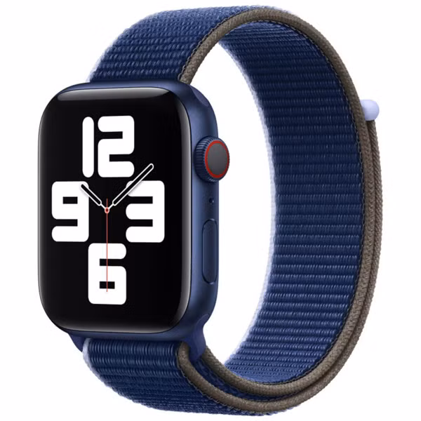 Apple Sport Loop band Apple Watch Series 1 t/m 9 / SE (38/40/41 mm) | Series 10 / 11 (42 mm) - Abyss Blue