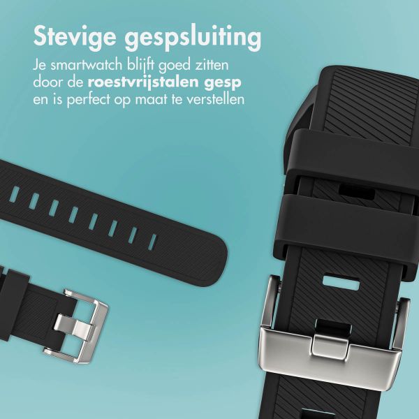 imoshion Flexibel Siliconen bandje voor de Samsung Galaxy Watch 7 (40/44 mm) - Zwart