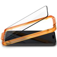 Spigen AlignMaster Full Screenprotector 2 Pack Apple iPhone 15 - Zwart