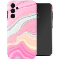 Selencia Vivid Tough Backcover Samsung Galaxy A15 - Pastel Lipstick Marble