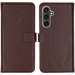 Selencia Echt Leren Bookcase Samsung Galaxy S23 FE - Bruin