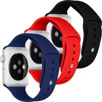 imoshion Siliconen bandje Multipack Apple Watch Series 1-10 / SE / Ultra (2) - 42/44/45/46/49 mm