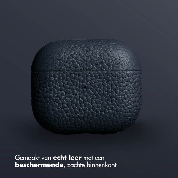 Accezz Echt Leren Case AirPods 3 - Donkerblauw
