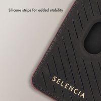 Selencia Croco Card Holder with MagSafe - Burgundy