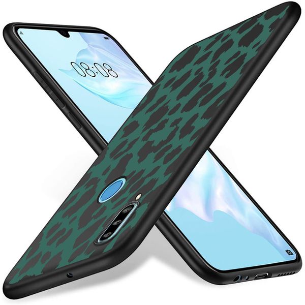 imoshion Design hoesje Huawei P30 Lite - Luipaard - Groen / Zwart