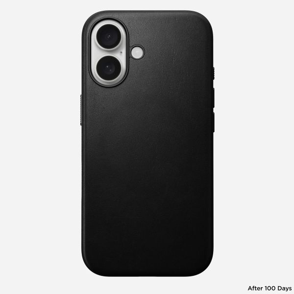 Nomad Modern Leather Case iPhone 16 - Black