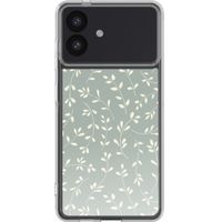 imoshion Design hoesje Samsung Galaxy S26 Plus - Smoke Green Flowers