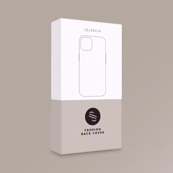 Selencia Riva Backcover met Pashouder Apple iPhone 15 Pro - Zwart