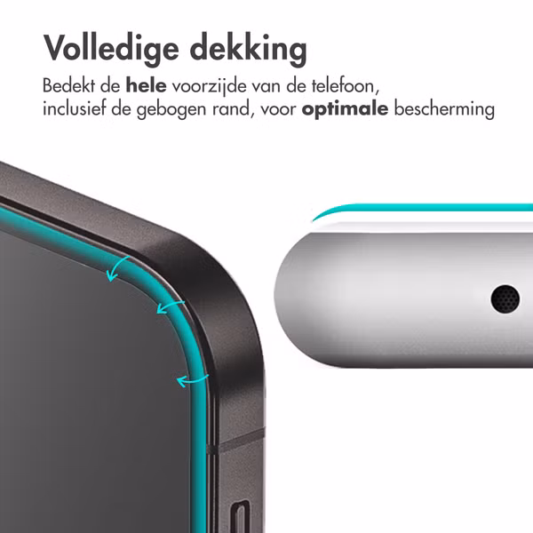 Accezz Gehard Glas Full Cover Screenprotector Apple iPhone 14 Pro Max / 15 Plus / 16 Plus