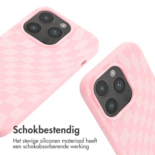 imoshion Siliconen design hoesje met koord Apple iPhone 14 Pro - Retro Pink