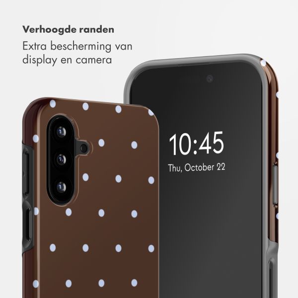 Selencia Vivid Backcover Samsung Galaxy A17 (5G) / (4G) - Happy Dots Chocolate
