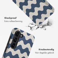 Selencia Vivid Backcover Samsung Galaxy S23 - Wave Vibes Classic Blue
