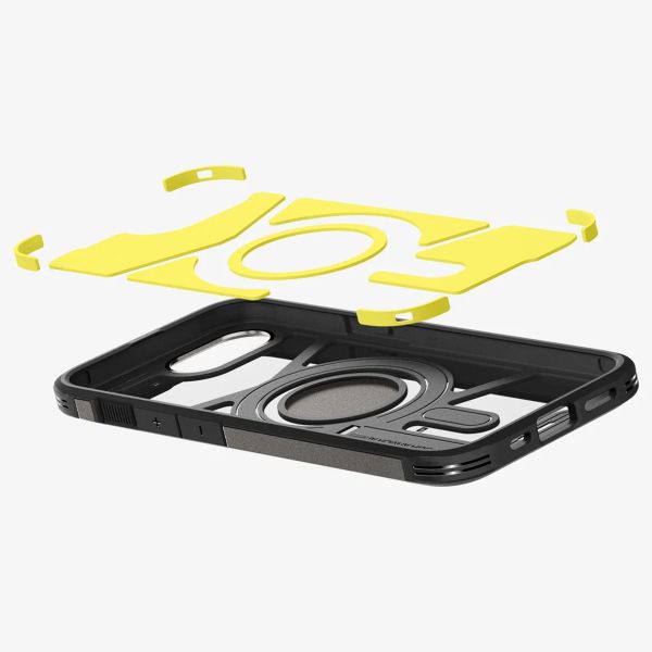 Spigen Tough Armor Backcover MagSafe Apple iPhone 16e - Gunmetal