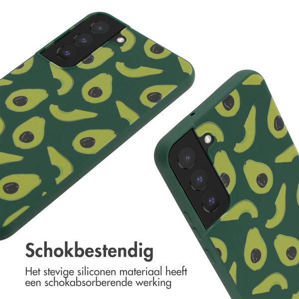 imoshion Siliconen design hoesje met koord Samsung Galaxy S22 Plus - Avocado Green