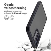 Accezz Rugged Frosted Backcover Samsung Galaxy A17 - Zwart