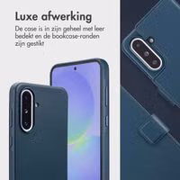 Accezz Leather Bookcase 2-in-1 met MagSafe Samsung Galaxy A36 / A56 - Nightfall Blue