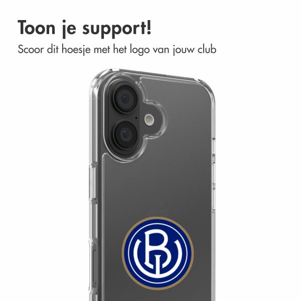 Clear Backcover Apple iPhone 16 - ASV Blauw-Wit