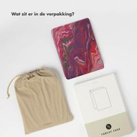 Selencia Vivid tablethoes Apple iPad Air 11 inch (2025) M3 / (2024) M2 / Air 5 (2022) / Air 4 (2020) - Marble Plum