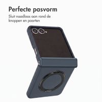 Accezz Color Backcover met MagSafe en Ringstand Samsung Galaxy Z Flip 8 - Donkerblauw
