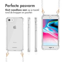 imoshion Backcover met koord + armband iPhone SE (2022 / 2020) / 8 / 7 - Parels