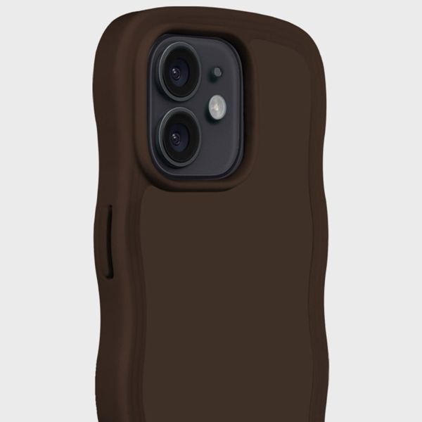 Holdit Wavy Case iPhone 12 / 12 Pro - Chocolate