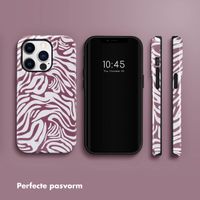 Selencia Vivid Tough Backcover iPhone 14 Pro - Trippy Swirl Dark Rose