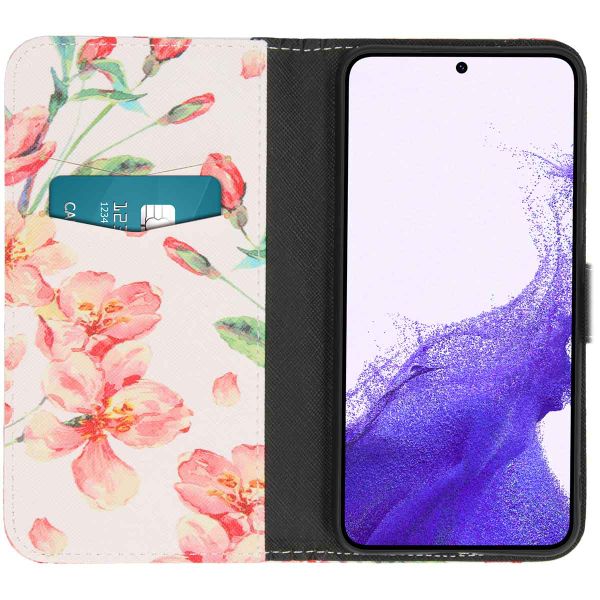 imoshion Design Softcase Bookcase Samsung Galaxy S23 - Blossom Watercolor