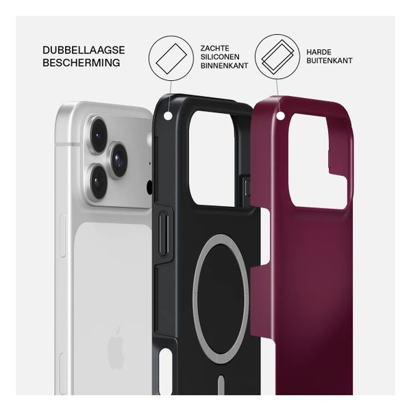 Burga Tough Backcover MagSafe Apple iPhone 18 Pro - Dark Cherry