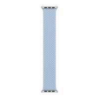 Apple Gevlochten solobandje Apple Watch | 38/40/41/42 mm - Maat 5 - Light Blue