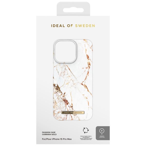 iDeal of Sweden Fashion Backcover MagSafe iPhone 15 Pro Max - Carrara Gold