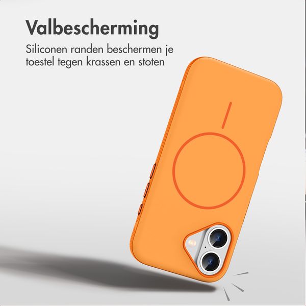imoshion Color Backcover met Thin MagSafe Ring Apple iPhone 16 - Oranje