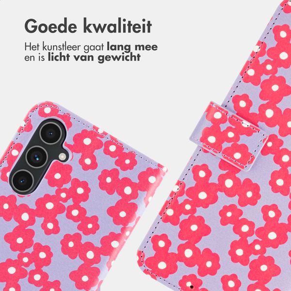 imoshion Design Bookcase Samsung Galaxy A54 (5G) - Dusty Rose Blossoms