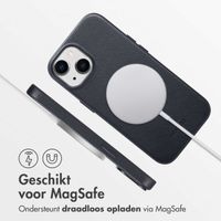 Accezz MagSafe Leather Backcover iPhone 15 - Onyx Black