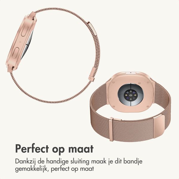 imoshion Milanees magnetisch bandje Samsung Galaxy Watch 9 (40/44mm) / Watch 8 (40/44mm) / Classic (46mm) - Rose Gold