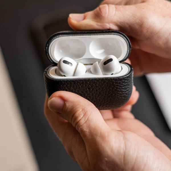 Accezz Echt Leren Case AirPods 3 - Zwart