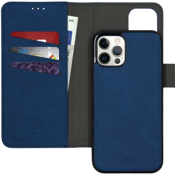 imoshion Uitneembare 2-in-1 Luxe Bookcase iPhone 12 (Pro) - Blauw