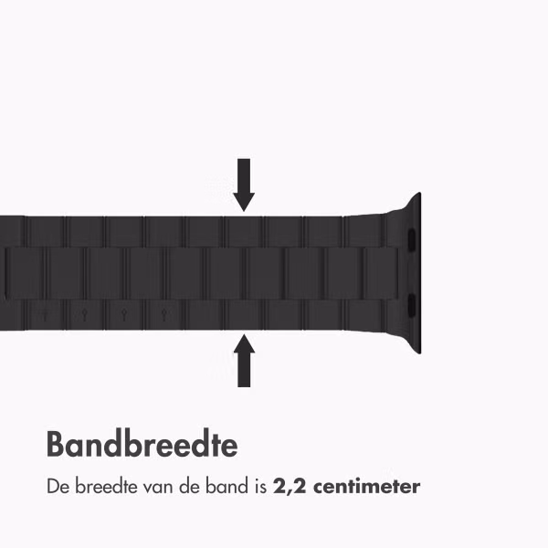imoshion Stalen bandje Apple Watch | 44/45/46/49 mm - Zwart