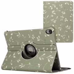 imoshion 360° Draaibare Design Bookcase Apple iPad Air 5 (2022) / Air 4 (2020) - Green Flowers