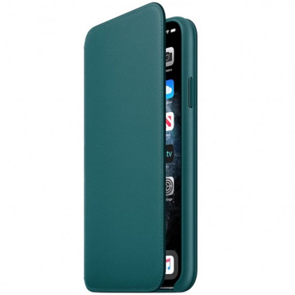 Apple Leather Folio Bookcase Apple iPhone 11 Pro Max - Peacock